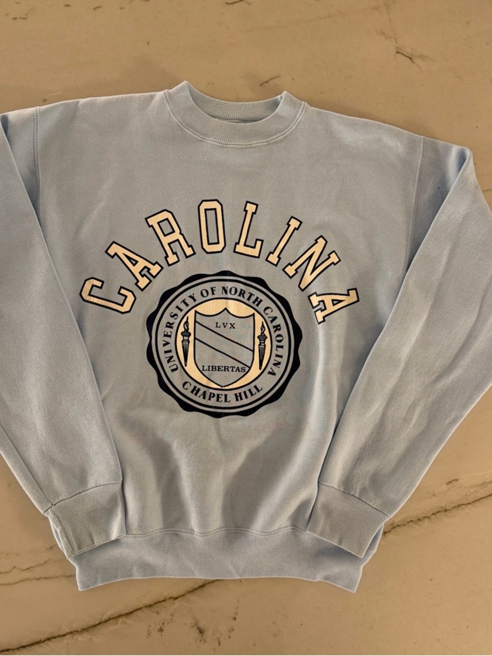 Vintage 90s UNC Chapel Hill Crewneck Sweatshirt Size Medium Soffe Made In USA